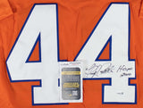 Floyd Little Signed Denver Broncos Jersey Inscribed HOF 2010 (JSA COA)All Pro RB