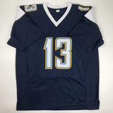 Autographed/Signed Keenan Allen Los Angeles LA Dark Blue Jersey JSA COA