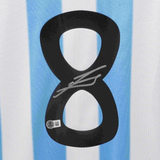 Javier Zanetti Signed Argentina FC Home Soccer Jersey #8 with Beckett COA