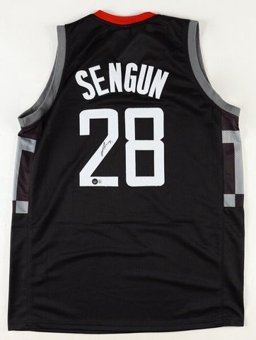 Alperen Sengun Signed Houston Rockets Jersey (Beckett) 2021 1st Round NBA Pick
