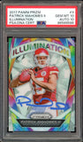 2017 Panini Prizm Illumination #3 Patrick Mahomes RC PSA 10/10 Auto GEM MINT