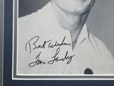 Tom Landry Autographed Framed 8x10 Photo Cowboys Best Wishes Beckett QR #BP55234