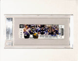 Adrian Peterson Signed Vikings 12/30/12 2097 Yds Slab Ticket Beckett 43403