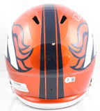 Dre Greenlaw Autographed Denver Broncos F/S Flash Speed Helmet - Beckett W Holo