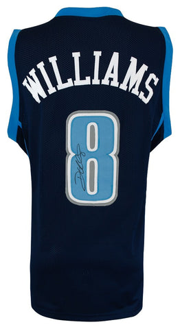 Deron Williams Signed Navy Custom Basketball Jersey - (SCHWARTZ COA)