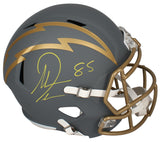 Antonio Gates Autographed Chargers 'Slate' Full Size Speed Helmet Beckett