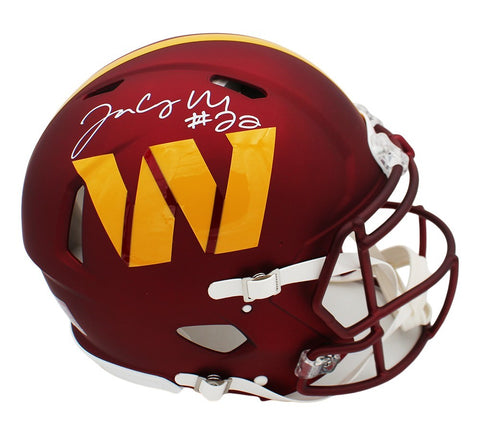Jacory Croskey-Merritt Signed Washington Commanders Speed Authentic 2024 Helmet