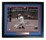 Y.A. Tittle HOF New York Giants Signed/Inscribed 16x20 Photo Framed JSA XHC98