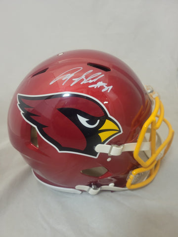 ANQUAN BOLDIN SIGNED ARIZONA CARDINALS FLASH SPEED AUTHENTIC HELMET BECKETT QR