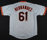 Livan Hernandez Signed Giants "El Duque" Jersey Inscribed "97 WS MVP" (JSA COA)