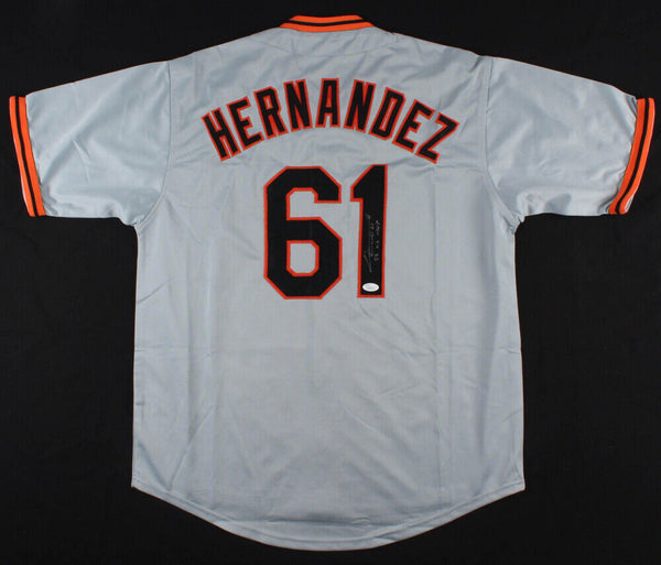 Livan Hernandez Signed Giants "El Duque" Jersey Inscribed "97 WS MVP" (JSA COA)