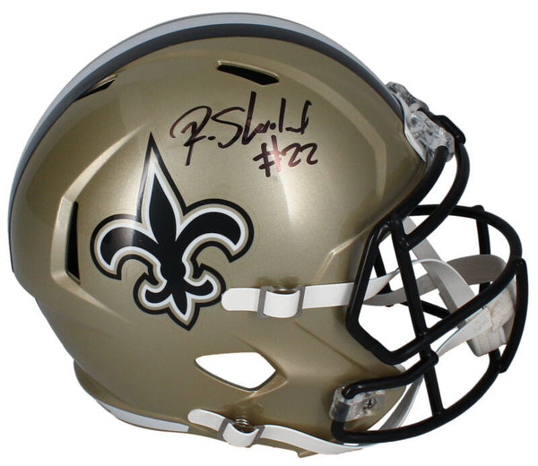 Rashid Shaheed Autographed New Orleans Saints Full Size Speed Helmet Beckett
