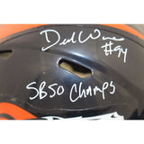 Demarcus Ware Autographed Denver Broncos TB Mini Helmet SB Champs Beckett 51851