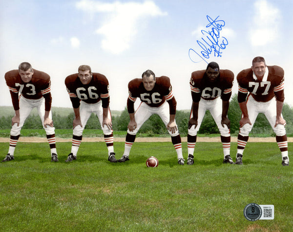 John Wooten Autographed Cleveland Browns 8x10 Photo Beckett 45601