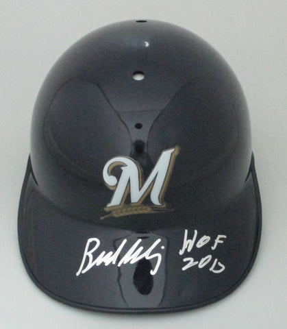 Brewers BUD SELIG Signed Full Size Milwaukee Helmet w/ "HOF 2017" AUTO - JSA