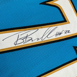 Autographed/Signed Tony Boselli HOF 22 Jacksonville Teal Jersey Beckett BAS COA