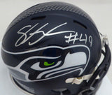 SHAQUEM GRIFFIN AUTOGRAPHED SEAHAWKS MINI HELMET IN SILVER MCS HOLO 134383