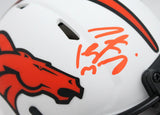 Peyton Manning Autographed Denver Broncos Lunar Speed Mini Helmet-Fanatics