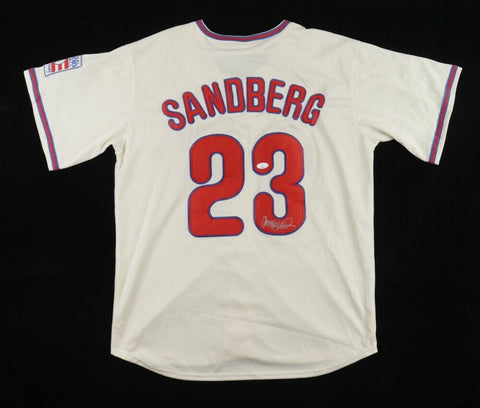 Ryne Sandberg Signed Hall of Fame Jersey (JSA COA) Chicago Cubs HOF 2nd Baseman
