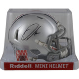 Quinshon Judkins Autographed Ohio State Buckeyes Speed Mini Helmet Beckett 49621