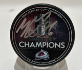 Mikko Rantanen Autographed 2022 Stanley Cup Champions Puck (Fanatics COA)