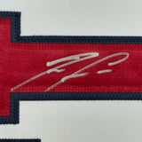 Framed Signed Ronald Acuna Jr. 35x39 Atlanta White Jersey JSA COA