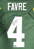 Packers Hall of Famer BRETT FAVRE Signed Custom Replica Green Jersey AUTO - JSA