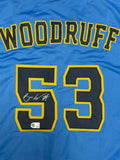 BRANDON WOODRUFF Signed Custom Replica Brewers Alternate Jersey AUTO - BAS