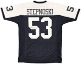 DALLAS COWBOYS MARK STEPNOSKI AUTOGRAPHED DARK BLUE JERSEY BECKETT BAS 216614
