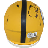 Jerome Bettis Autographed Pittsburgh Steelers 25 Alt Mini Helmet Beckett 54084