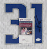 Jason Terry Signed Dallas Mavericks White Home Jersey (JSA COA) Ex-Arizona Guard