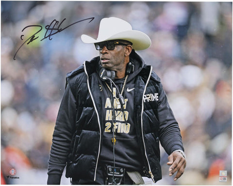 Autographed Deion Sanders Cowboys 16x20 Hat Fanatics Authentic COA Item#13410708
