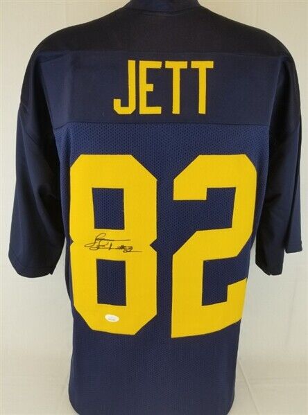 James Jett Signed West Virginia Mountaineers Jersey (JSA Witness COA) Raiders WR