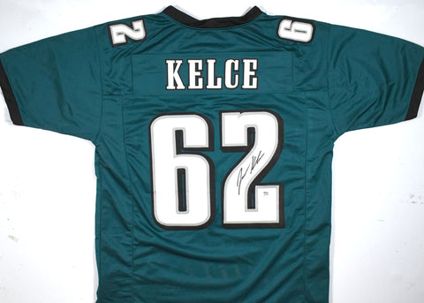 Jason Kelce Autographed Midnight Green Pro Style Jersey - PSA *Black