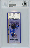 Ray Lewis Autographed/Signed 10/6/1996 vs Patriots Ticket Beckett Slab 39192