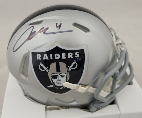 AIDAN O'CONNELL SIGNED RAIDERS SPEED MINI HELMET BECKETT QR