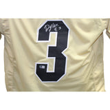 Dylan Edwards Autographed/Signed Gold College Style Jersey BAS 42731