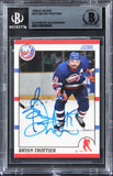 Islanders Bryan Trottier Authentic Signed 1990 Score #270 Card BAS Slabbed