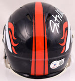 Javonte Williams Autographed Denver Broncos Speed Mini Helmet-Beckett W Hologram