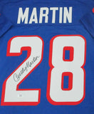 Patriots CURTIS MARTIN Signed Custom Replica Blue Jersey AUTO - HOF 2012 - BCA
