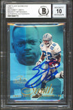 Cowboys Emmitt Smith Signed 1997 Flair Showcase Row 2 #22 Card Auto 10! BAS Slab