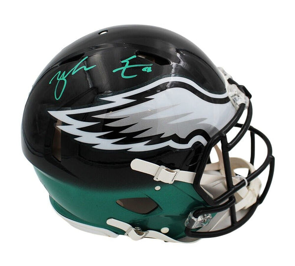 Zach Ertz Signed Philadelphia Eagles Speed Authentic Custom Fade Helmet