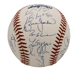2001 Atlanta Braves Team Signed Baseball Maddux Chipper Glavine 31 Sigs JSA