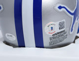 Barry Sanders Autographed Lions 83-02 Mini Helmet w/HOF-Beckett W Holo *Black
