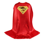 Dean Cain Signed Superman Gold Logo Cape With Truth, Justice, & The American Way