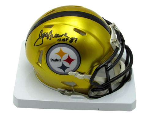 Joe Greene HOF Autographed Mini Flash Football Helmet Steelers Beckett