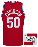 David Robinson Signed 1991 All Star Game M&N Auth Basketball Jersey -Beckett COA
