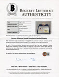 Harmon Killebrew Signed AL Baseball Display w/Thumbprint & Display Case / Twins