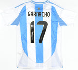 Alejandro Garnacho Autographed Argentina Home Soccer Jersey #17 -Beckett Holo *M