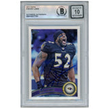 Ray Lewis Autographed/Signed 2011 Topps #183 Trading Card Beckett 52912
